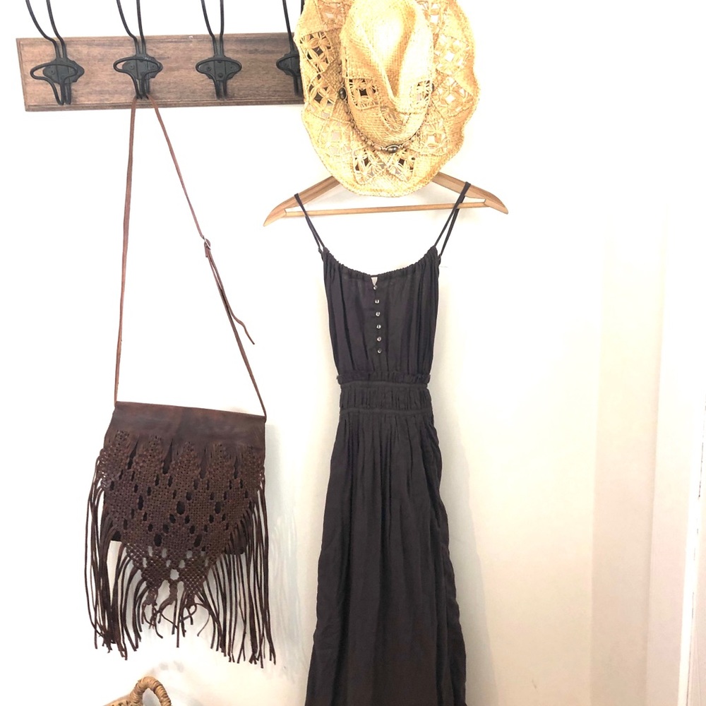 Free People low-back midi dress.